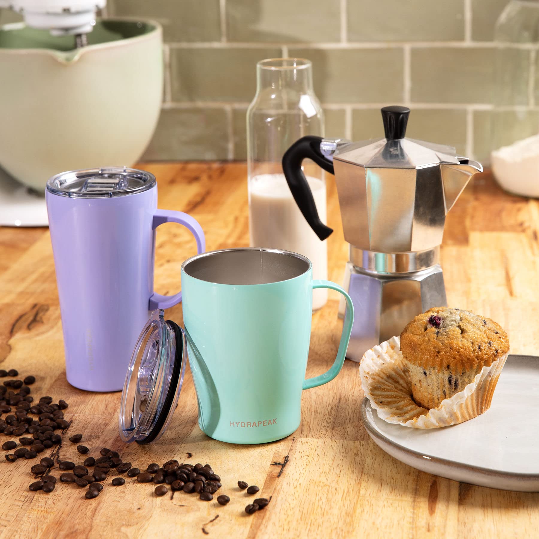 Hydrapeak SAVOR 18oz Double Vacuum Insulated Coffee Mug - Cobalt, Stainless Steel Travel Mug