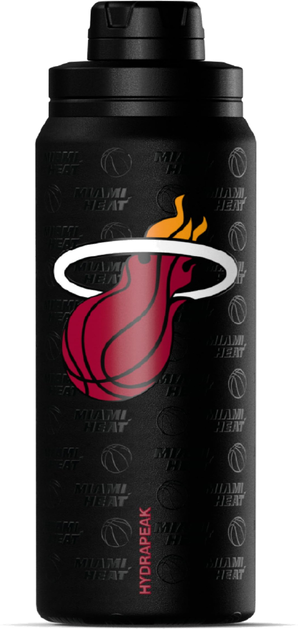 Hydrapeak NBA 26oz Active Water Bottle with Handle - Double-Wall Insulated, Spill-Proof Chug Lid