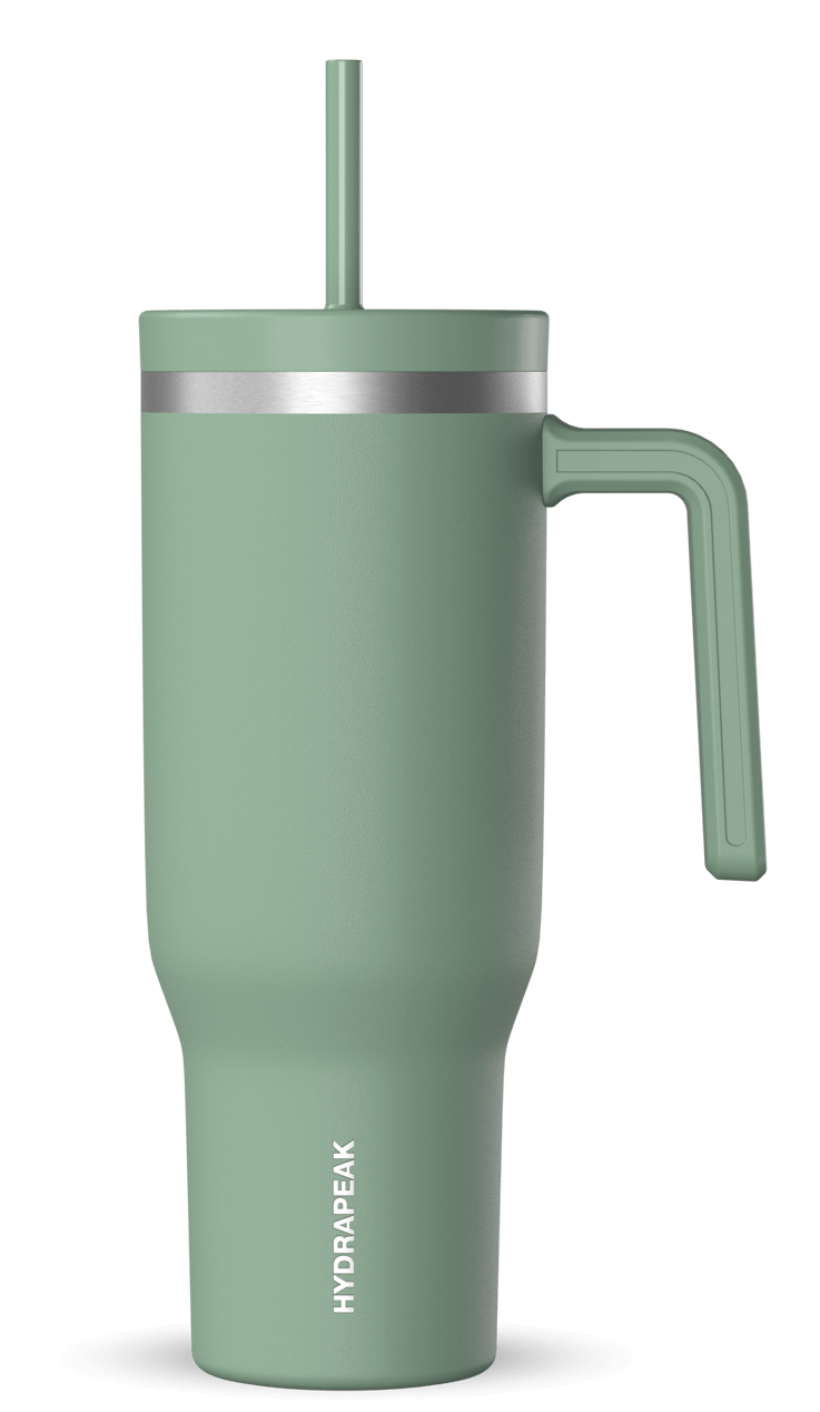 Hydrapeak 40oz Voyager Tumbler with Straw Lid and Handle - Insulated Stainless Steel