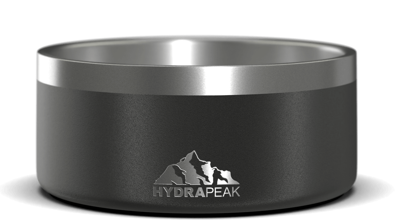 Hydrapeak 4 Cup Dog Bowl - Durable 18/8 Stainless Steel Pet Bowl