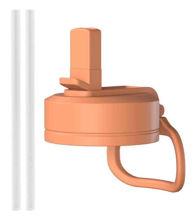 Hydrapeak Replacement Straw Lid with Flexible Handle - Fits All Wide Mouth Bottles