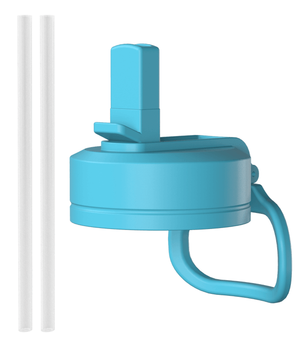 Hydrapeak Replacement Straw Lid with Flexible Handle - Fits All Wide Mouth Bottles
