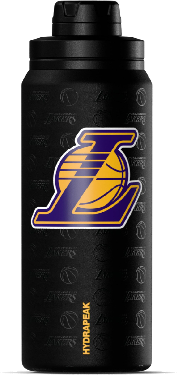 Hydrapeak NBA 26oz Active Water Bottle with Handle - Double-Wall Insulated, Spill-Proof Chug Lid
