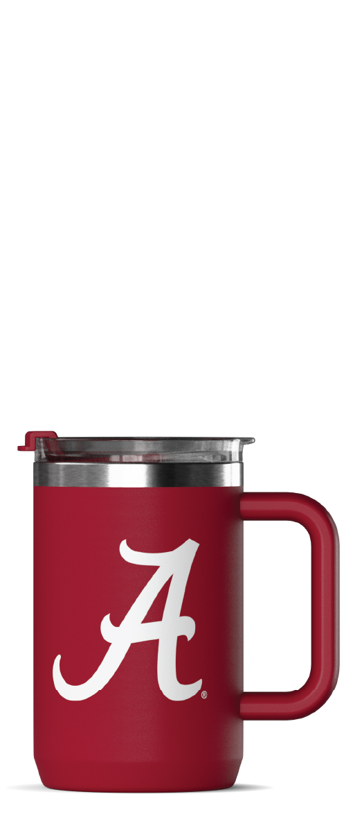 Hydrapeak Alabama Crimson Tide 18oz Insulated Coffee Mug with Handle and Lid