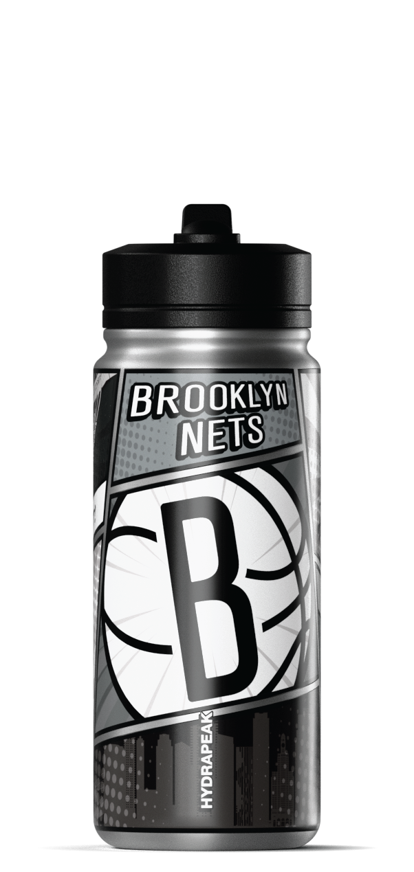 Hydrapeak NBA 20oz Active Insulated Water Bottle - Stainless Steel with Straw Lid and Handle