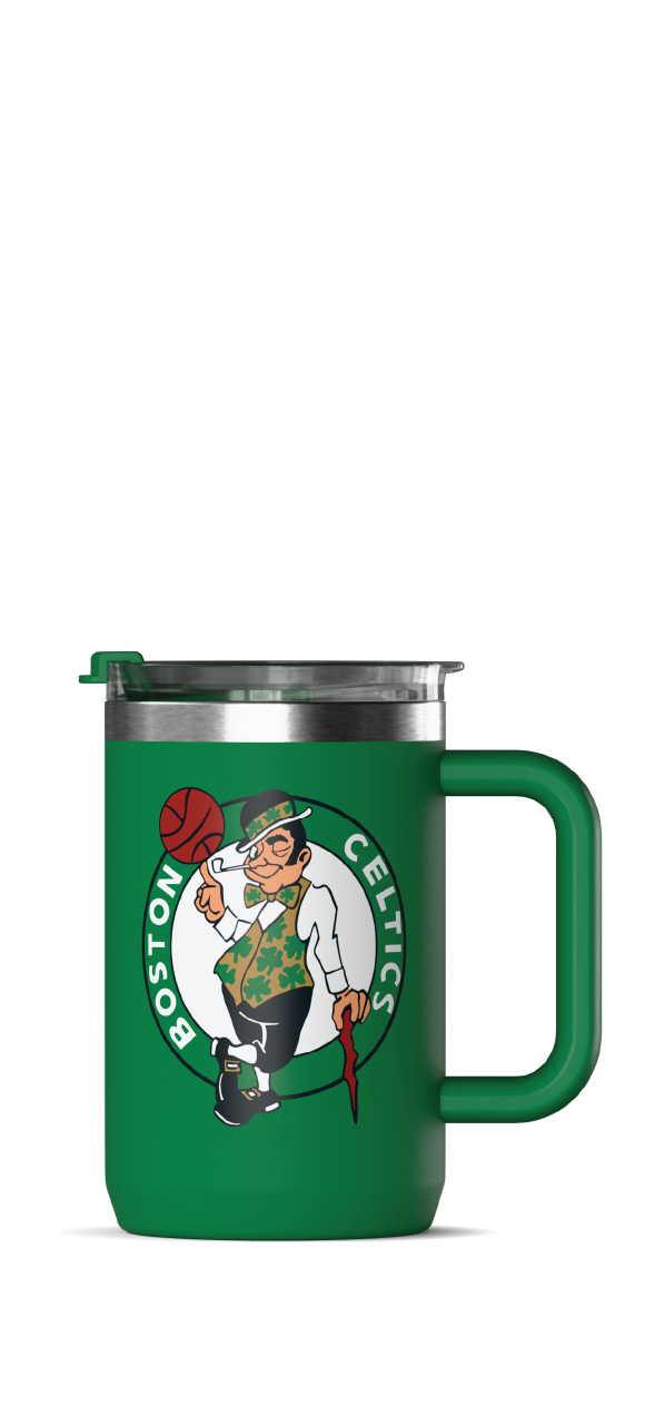Hydrapeak NBA 18oz Insulated Coffee Mug - Stainless Steel Travel Cup with Handle & Flip Lid