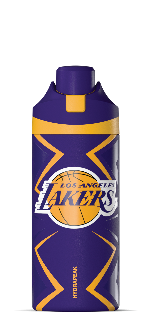 Hydrapeak NBA 20oz Oasis Insulated Kids Water Bottle - Push-Button Chug Lid
