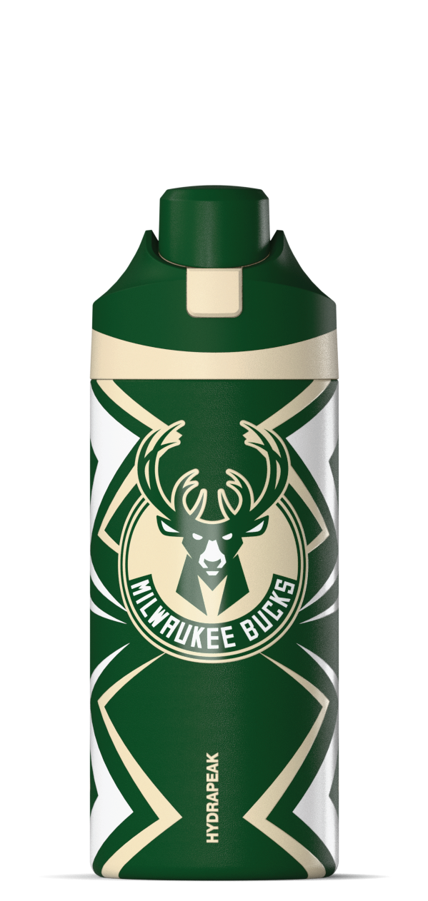 Hydrapeak NBA 20oz Oasis Insulated Kids Water Bottle - Push-Button Chug Lid