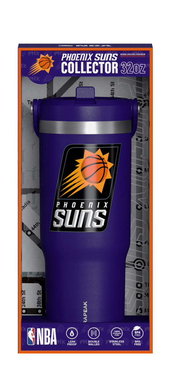 Hydrapeak NBA 32oz Nomad Tumbler with Straw Lid in Collectors Box - Officially Licensed Gift Edition