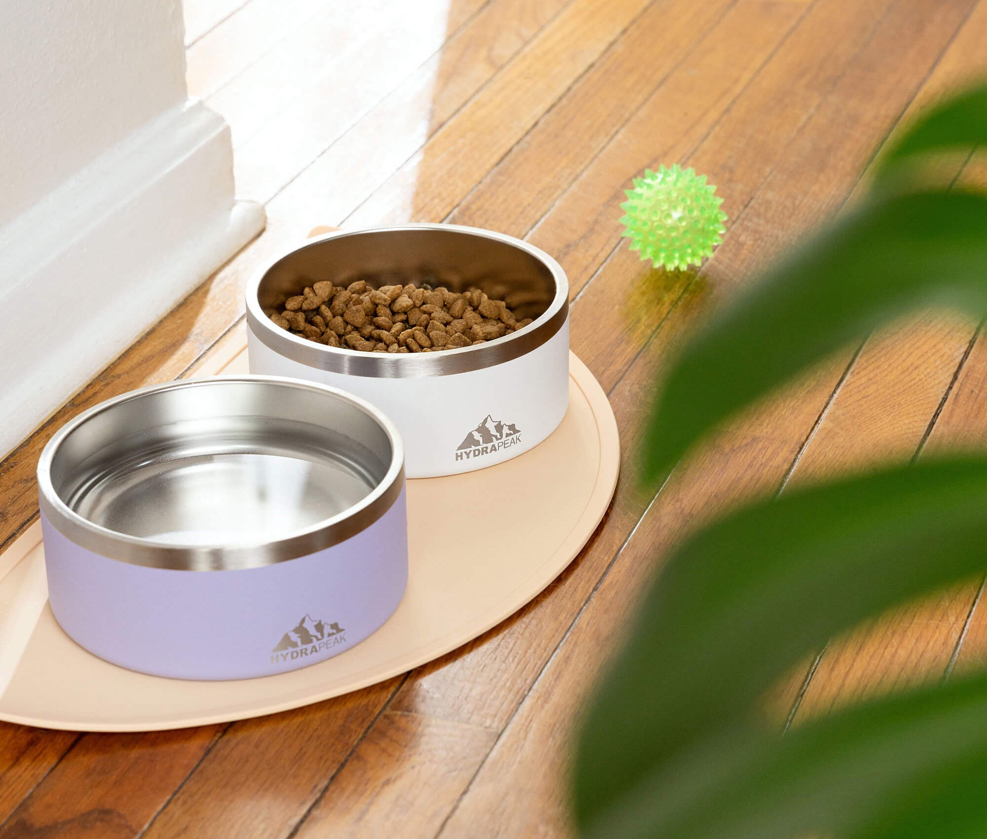 Hydrapeak 4 Cup Dog Bowl - Durable 18/8 Stainless Steel Pet Bowl